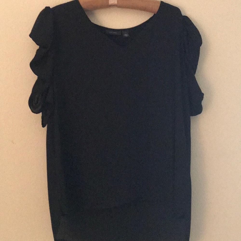Halogen Black Blouse Size L
